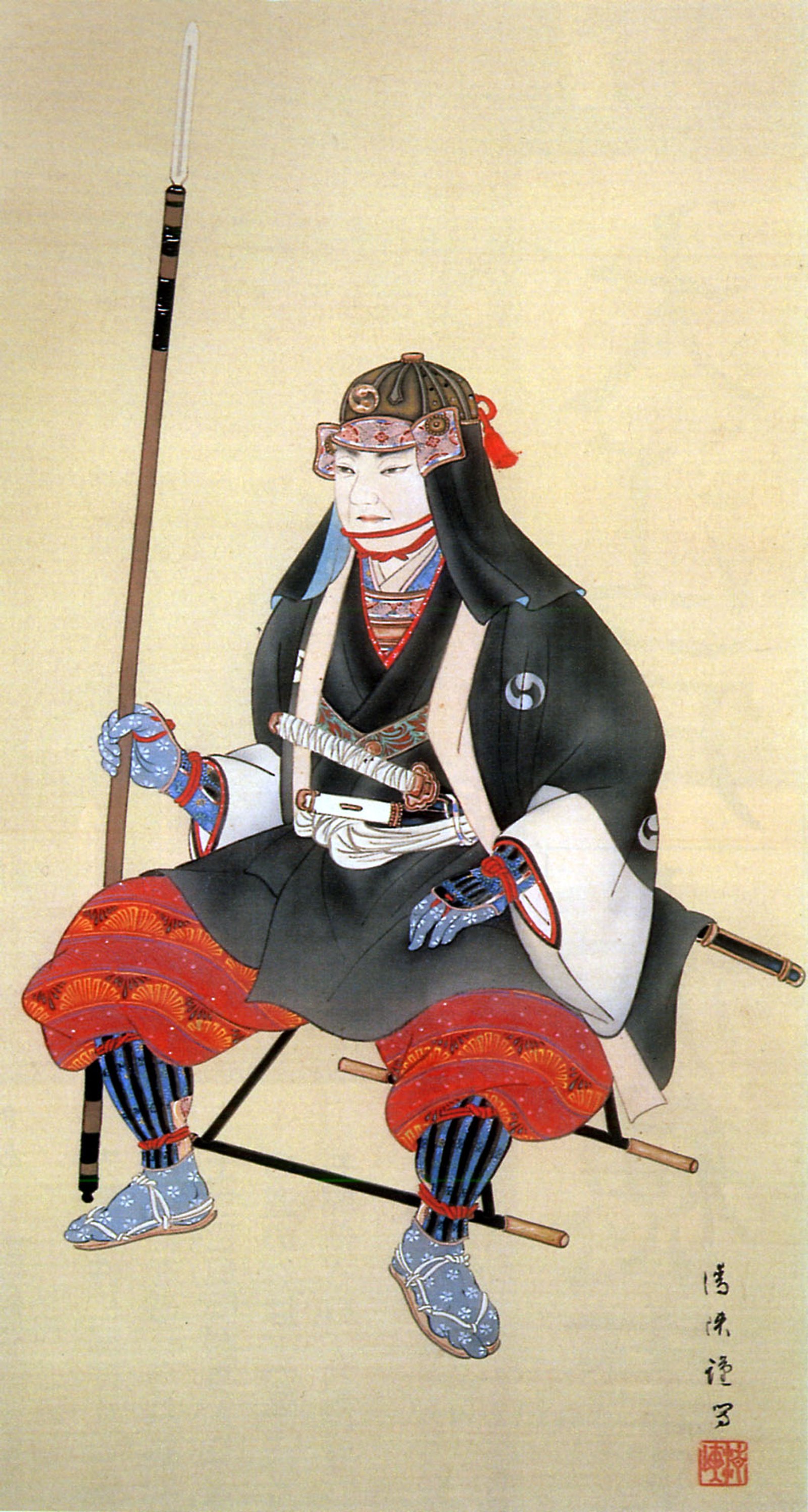 大石内蔵助良雄を描いた江戸時代の肖像画