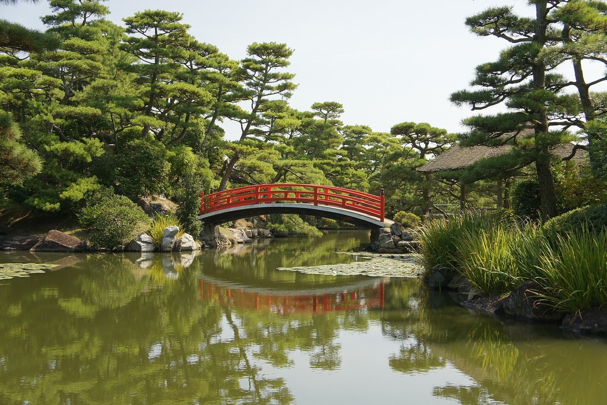 中津万象園の庭園
