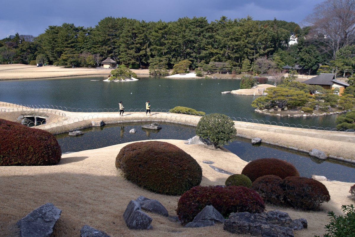 岡山後楽園の庭園