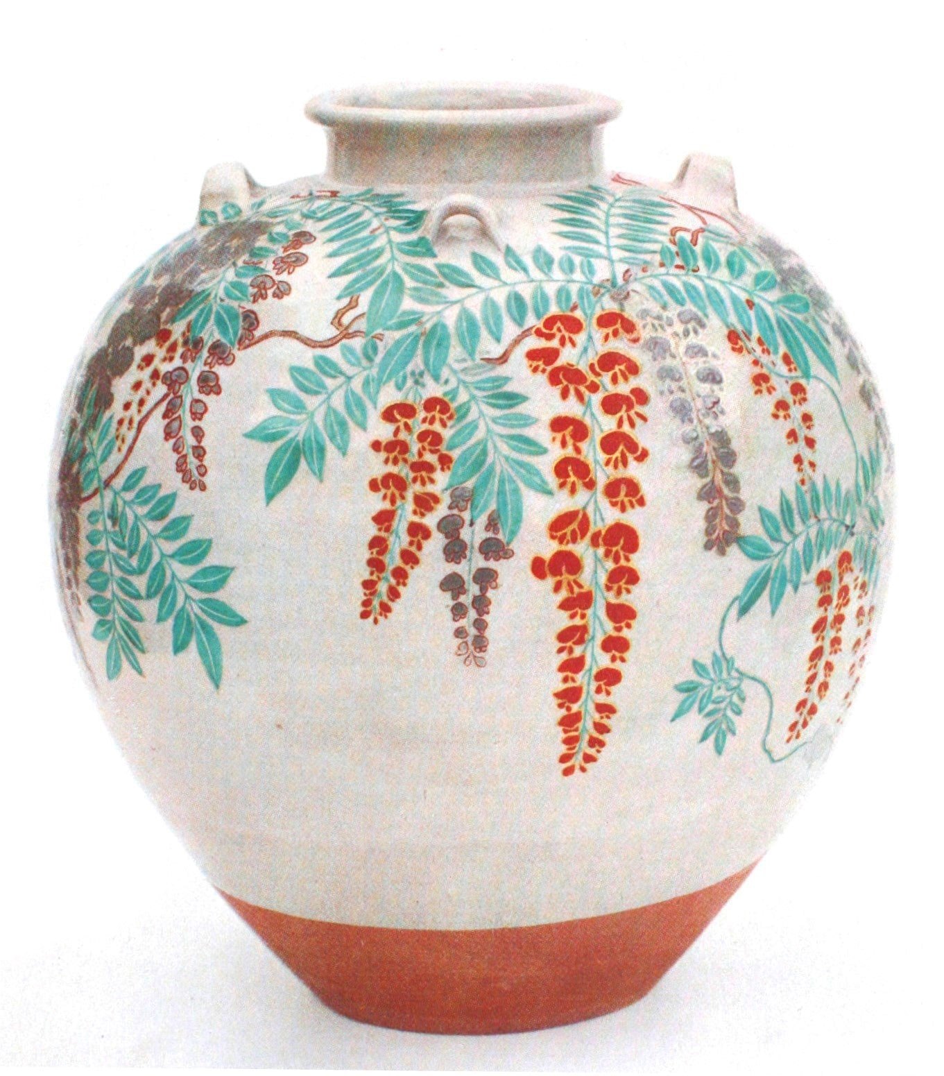 野々村仁清の色絵藤花文茶壺