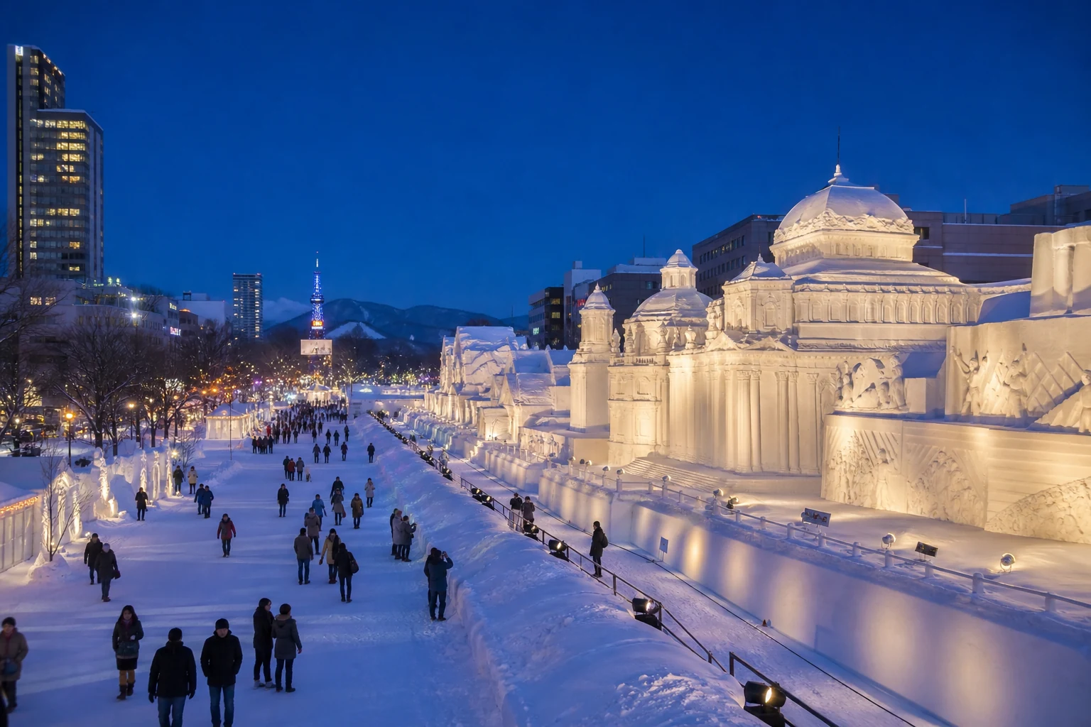 第77回 さっぽろ雪まつりの旅を思い描く写真