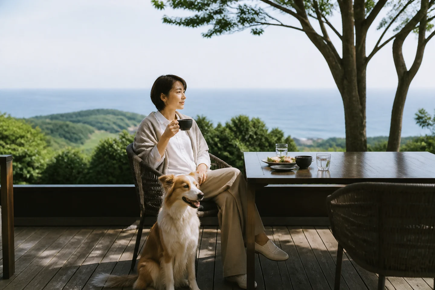 伊豆高原の犬と入れるカフェ