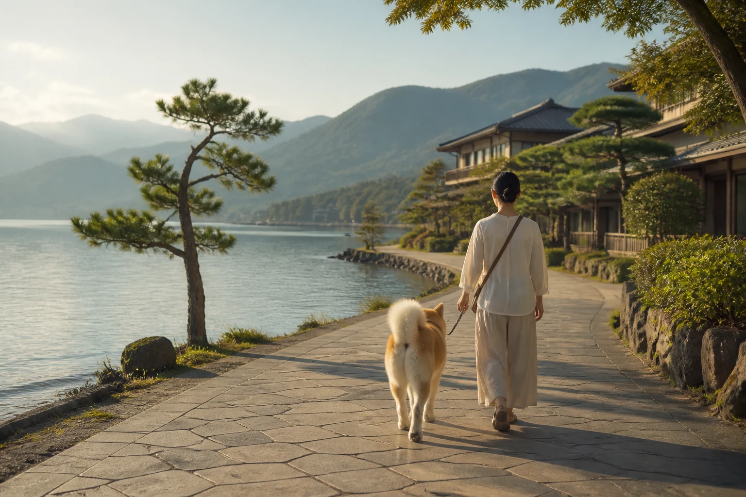 西日本の温泉地の風景